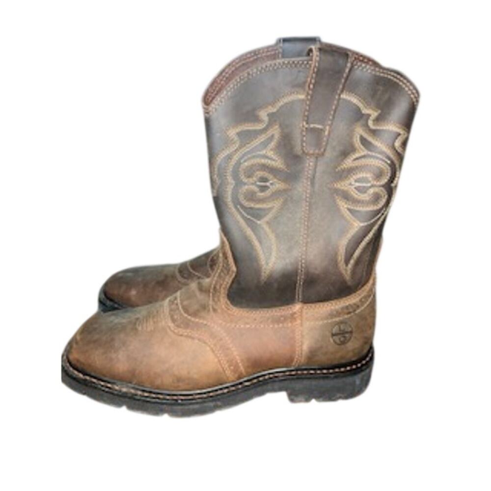Lincoln Outfitters Mens L9C12 Square Soft Toe Western Work Boots Size 10.5M - Picture 5 of 11
